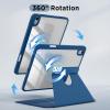 imageCACOE 360 Rotating Case for iPad A16 11th10th Generation with Pencil Holder 20252022 11109 inch Shockproof Cover for iPad 1110 Gen with Stand BlackSky Blue