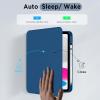 imageCACOE 360 Rotating Case for iPad A16 11th10th Generation with Pencil Holder 20252022 11109 inch Shockproof Cover for iPad 1110 Gen with Stand BlackSky Blue