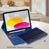 imageCACOE Case Keyboard Compatible with iPad 11th A16  10th Generation Keyboard Compatible with iPad 11109 inch 20252022 with Touchpad 7Color Lighting Detachable Wireless Navy BlueNavy Blue