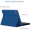 imageCACOE Case Keyboard Compatible with iPad 11th A16  10th Generation Keyboard Compatible with iPad 11109 inch 20252022 with Touchpad 7Color Lighting Detachable Wireless Navy BlueNavy Blue
