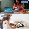 imageCACOE Case for Samsung Galaxy Tab A9 Plus 11 Inch 2023 SMX210X216X218 with Screen Protector Foldable Stand Slim Protective Case Auto Screen OnOff Midnight GreenQuicksand Pattern