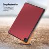 imageCACOE Case for Samsung Galaxy Tab A9 Plus 11 Inch 2023 SMX210X216X218 with Screen Protector Foldable Stand Slim Protective Case Auto Screen OnOff Midnight GreenRed Wine