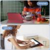 imageCACOE Case for Samsung Galaxy Tab A9 Plus 11 Inch 2023 SMX210X216X218 with Screen Protector Foldable Stand Slim Protective Case Auto Screen OnOff Midnight GreenRed Wine