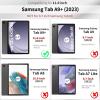 imageCACOE Case for Samsung Galaxy Tab A9 Plus 11 Inch 2023 SMX210X216X218 with Screen Protector Foldable Stand Slim Protective Case Auto Screen OnOff Midnight GreenQuicksand Pattern