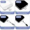 imageCACOE Cell Phone Lanyard 2 Pcs1 Pcs Adjustable Neck Strap1 Pcs Wrist Strap 2 Pcs Pads Universal Crossbody Multifuctional Compatible with Most SmartphonesBlackGray
