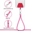imageCACOE Cell Phone Lanyard 2 Pcs1 Pcs Adjustable Neck Strap1 Pcs Wrist Strap 2 Pcs Pads Universal Crossbody Multifuctional Compatible with Most SmartphonesBlackBlackrose Red