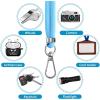 imageCACOE Cell Phone Lanyard 2 Pcs1 Pcs Adjustable Neck Strap1 Pcs Wrist Strap 2 Pcs Pads Universal Crossbody Multifuctional Compatible with Most SmartphonesBlackLight Blue