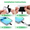 imageCACOE Cell Phone Lanyard 2 Pcs1 Pcs Adjustable Neck Strap1 Pcs Wrist Strap 2 Pcs Pads Universal Crossbody Multifuctional Compatible with Most SmartphonesBlackBlackdark Green