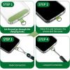 imageCACOE Cell Phone Lanyard 2 Pcs1 Pcs Adjustable Neck Strap1 Pcs Wrist Strap 2 Pcs Pads Universal Crossbody Multifuctional Compatible with Most SmartphonesBlackDark Green