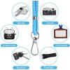imageCACOE Cell Phone Lanyard 2 Pcs1 Pcs Adjustable Neck Strap1 Pcs Wrist Strap 2 Pcs Pads Universal Crossbody Multifuctional Compatible with Most SmartphonesBlackBlackbright Blue