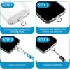 imageCACOE Cell Phone Lanyard 2 Pcs1 Pcs Adjustable Neck Strap1 Pcs Wrist Strap 2 Pcs Pads Universal Crossbody Multifuctional Compatible with Most SmartphonesBlackLight Blue