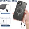 imageCACOE Cell Phone Lanyard 2 Pcs1 Pcs Adjustable Neck Strap1 Pcs Wrist Strap 2 Pcs Pads Universal Crossbody Multifuctional Compatible with Most SmartphonesBlackWhite