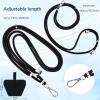 imageCACOE Cell Phone Lanyard 2 Pcs1 Pcs Adjustable Neck Strap1 Pcs Wrist Strap 2 Pcs Pads Universal Crossbody Multifuctional Compatible with Most SmartphonesBlackBlacklight Gray