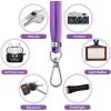 imageCACOE Cell Phone Lanyard 2 Pcs1 Pcs Adjustable Neck Strap1 Pcs Wrist Strap 2 Pcs Pads Universal Crossbody Multifuctional Compatible with Most SmartphonesBlackDark Purple