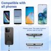 imageCACOE Cell Phone Lanyard 2 Pcs1 Pcs Adjustable Neck Strap1 Pcs Wrist Strap 2 Pcs Pads Universal Crossbody Multifuctional Compatible with Most SmartphonesBlackBlacklight Blue