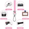 imageCACOE Cell Phone Lanyard 2 Pcs1 Pcs Adjustable Neck Strap1 Pcs Wrist Strap 2 Pcs Pads Universal Crossbody Multifuctional Compatible with Most SmartphonesBlackLight Pink