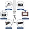 imageCACOE Cell Phone Lanyard 2 Pcs1 Pcs Adjustable Neck Strap1 Pcs Wrist Strap 2 Pcs Pads Universal Crossbody Multifuctional Compatible with Most SmartphonesBlackWhite