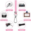 imageCACOE Cell Phone Lanyard 2 Pcs1 Pcs Adjustable Neck Strap1 Pcs Wrist Strap 2 Pcs Pads Universal Crossbody Multifuctional Compatible with Most SmartphonesBlackBlackbright Pink
