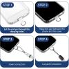 imageCACOE Cell Phone Lanyard 2 Pcs1 Pcs Adjustable Neck Strap1 Pcs Wrist Strap 2 Pcs Pads Universal Crossbody Multifuctional Compatible with Most SmartphonesBlackWhite