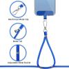 imageCACOE Cell Phone Lanyard 2 Pcs1 Pcs Adjustable Neck Strap1 Pcs Wrist Strap 2 Pcs Pads Universal Crossbody Multifuctional Compatible with Most SmartphonesBlackDark Blue