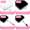 imageCACOE Cell Phone Lanyard 2 Pcs1 Pcs Adjustable Neck Strap1 Pcs Wrist Strap 2 Pcs Pads Universal Crossbody Multifuctional Compatible with Most SmartphonesBlackLight Pink