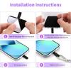 imageCACOE Cell Phone Lanyard 2 Pcs1 Pcs Adjustable Neck Strap1 Pcs Wrist Strap 2 Pcs Pads Universal Crossbody Multifuctional Compatible with Most SmartphonesBlackBlackdark Purple