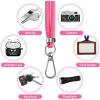 imageCACOE Cell Phone Lanyard 2 Pcs1 Pcs Adjustable Neck Strap1 Pcs Wrist Strap 2 Pcs Pads Universal Crossbody Multifuctional Compatible with Most SmartphonesBlackBlackrose Red