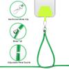 imageCACOE Cell Phone Lanyard 2 Pcs1 Pcs Adjustable Neck Strap1 Pcs Wrist Strap 2 Pcs Pads Universal Crossbody Multifuctional Compatible with Most SmartphonesBlackBlackdark Green
