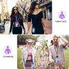 imageCACOE Cell Phone Lanyard 2 Pcs1 Pcs Adjustable Neck Strap1 Pcs Wrist Strap 2 Pcs Pads Universal Crossbody Multifuctional Compatible with Most SmartphonesBlackBlackdark Purple