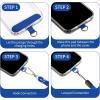 imageCACOE Cell Phone Lanyard 2 Pcs1 Pcs Adjustable Neck Strap1 Pcs Wrist Strap 2 Pcs Pads Universal Crossbody Multifuctional Compatible with Most SmartphonesBlackDark Blue