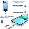 imageCACOE Cell Phone Lanyard 2 Pcs1 Pcs Adjustable Neck Strap1 Pcs Wrist Strap 2 Pcs Pads Universal Crossbody Multifuctional Compatible with Most SmartphonesBlackBlacklight Gray