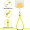 imageCACOE Cell Phone Lanyard 2 Pcs1 Pcs Adjustable Neck Strap1 Pcs Wrist Strap 2 Pcs Pads Universal Crossbody Multifuctional Compatible with Most SmartphonesBlackBlackyellow