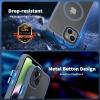 imageCACOE Magnetic Case for iPhone 12 ampamp iPhone 12 Pro 2020 61 inchCompatible with MagSafe ampamp Magnetic Car Phone MountTPU Thin Phone Cases Cover Protective Shockproof AntiFingerprintMatte BlackLight Blue