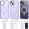 imageCACOE Magnetic Case for iPhone 12 ampamp iPhone 12 Pro 2020 61 inchCompatible with MagSafe ampamp Magnetic Car Phone MountTPU Thin Phone Cases Cover Protective Shockproof AntiFingerprintMatte BlackLight Purple