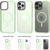 imageCACOE Magnetic Case for iPhone 12 ampamp iPhone 12 Pro 2020 61 inchCompatible with MagSafe ampamp Magnetic Car Phone MountTPU Thin Phone Cases Cover Protective Shockproof AntiFingerprintMatte BlackLight Green