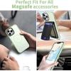 imageCACOE Magnetic Case for iPhone 12 ampamp iPhone 12 Pro 2020 61 inchCompatible with MagSafe ampamp Magnetic Car Phone MountTPU Thin Phone Cases Cover Protective Shockproof AntiFingerprintMatte BlackLight Green