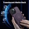 imageCACOE Magnetic Case for iPhone 12 ampamp iPhone 12 Pro 2020 61 inchCompatible with MagSafe ampamp Magnetic Car Phone MountTPU Thin Phone Cases Cover Protective Shockproof AntiFingerprintMatte BlackDark Purple
