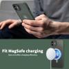 imageCACOE Magnetic Case for iPhone 12 ampamp iPhone 12 Pro 2020 61 inchCompatible with MagSafe ampamp Magnetic Car Phone MountTPU Thin Phone Cases Cover Protective Shockproof AntiFingerprintMatte BlackDark Green