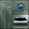 imageCACOE Magnetic Case for iPhone 12 ampamp iPhone 12 Pro 2020 61 inchCompatible with MagSafe ampamp Magnetic Car Phone MountTPU Thin Phone Cases Cover Protective Shockproof AntiFingerprintMatte BlackDark Green