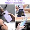 imageCACOE Magnetic Case for iPhone 12 ampamp iPhone 12 Pro 2020 61 inchCompatible with MagSafe ampamp Magnetic Car Phone MountTPU Thin Phone Cases Cover Protective Shockproof AntiFingerprintMatte BlackLight Purple