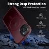 imageCACOE Magnetic Case for iPhone 12 ampamp iPhone 12 Pro 2020 61 inchCompatible with MagSafe ampamp Magnetic Car Phone MountTPU Thin Phone Cases Cover Protective Shockproof AntiFingerprintMatte BlackDark Red