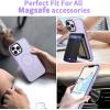 imageCACOE Magnetic Case for iPhone 12 ampamp iPhone 12 Pro 2020 61 inchCompatible with MagSafe ampamp Magnetic Car Phone MountTPU Thin Phone Cases Cover Protective Shockproof AntiFingerprintMatte BlackLight Purple