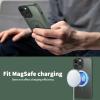 imageCACOE Magnetic Case for iPhone 12 ampamp iPhone 12 Pro 2020 61 inchCompatible with MagSafe ampamp Magnetic Car Phone MountTPU Thin Phone Cases Cover Protective Shockproof AntiFingerprintMatte BlackDark Green