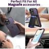 imageCACOE Magnetic Case for iPhone 12 ampamp iPhone 12 Pro 2020 61 inchCompatible with MagSafe ampamp Magnetic Car Phone MountTPU Thin Phone Cases Cover Protective Shockproof AntiFingerprintMatte BlackDark Purple
