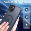 imageCACOE Magnetic Case for iPhone 12 ampamp iPhone 12 Pro 2020 61 inchCompatible with MagSafe ampamp Magnetic Car Phone MountTPU Thin Phone Cases Cover Protective Shockproof AntiFingerprintMatte BlackDark Blue