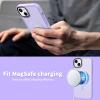 imageCACOE Magnetic Case for iPhone 12 ampamp iPhone 12 Pro 2020 61 inchCompatible with MagSafe ampamp Magnetic Car Phone MountTPU Thin Phone Cases Cover Protective Shockproof AntiFingerprintMatte BlackLight Purple
