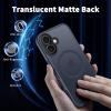 imageCACOE Magnetic Case for iPhone 12 ampamp iPhone 12 Pro 2020 61 inchCompatible with MagSafe ampamp Magnetic Car Phone MountTPU Thin Phone Cases Cover Protective Shockproof AntiFingerprintMatte BlackDark Blue