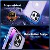 imageCACOE Magnetic Case for iPhone 12 ampamp iPhone 12 Pro 2020 61 inchCompatible with MagSafe ampamp Magnetic Car Phone MountTPU Thin Phone Cases Cover Protective Shockproof AntiFingerprintMatte BlackLight Purple
