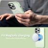 imageCACOE Magnetic Case for iPhone 12 ampamp iPhone 12 Pro 2020 61 inchCompatible with MagSafe ampamp Magnetic Car Phone MountTPU Thin Phone Cases Cover Protective Shockproof AntiFingerprintMatte BlackLight Green