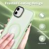 imageCACOE Magnetic Case for iPhone 12 ampamp iPhone 12 Pro 2020 61 inchCompatible with MagSafe ampamp Magnetic Car Phone MountTPU Thin Phone Cases Cover Protective Shockproof AntiFingerprintMatte BlackLight Green